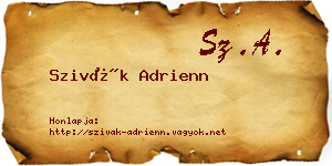 Szivák Adrienn névjegykártya
