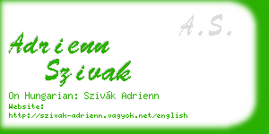 adrienn szivak business card